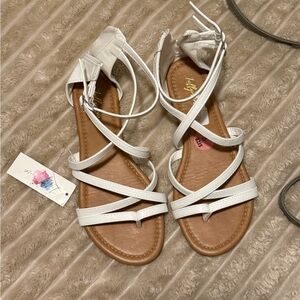 White Strappy Sandals